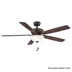 Blakeford 60 in. LED Espresso Bronze DC Motor Ceiling Fan with Light by Hampton Bay -Hampton Bay Sales espresso bronze hampton bay ceiling fans with lights am581a eb 1d 1000