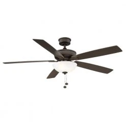 Blakeford 60 in. LED Espresso Bronze DC Motor Ceiling Fan with Light by Hampton Bay
