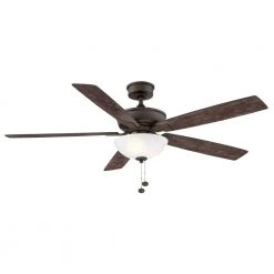 Blakeford 60 in. LED Espresso Bronze DC Motor Ceiling Fan with Light by Hampton Bay -Hampton Bay Sales espresso bronze hampton bay ceiling fans with lights am581a eb d4 1000