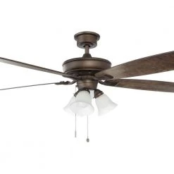 Wellton 60 in LED Espresso Bronze DC Motor Ceiling Fan with Light by Hampton Bay -Hampton Bay Sales espresso bronze hampton bay ceiling fans with lights am588a eb 1d 1000
