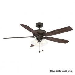 Wellton 60 in LED Espresso Bronze DC Motor Ceiling Fan with Light by Hampton Bay -Hampton Bay Sales espresso bronze hampton bay ceiling fans with lights am588a eb 1f 1000
