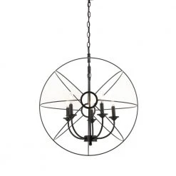 24 in. W 5-Light Espresso Bronze Finish Hanging Chandelier by Hampton Bay -Hampton Bay Sales espresso bronze hampton bay chandeliers kvs9105ax 01 4f 1000