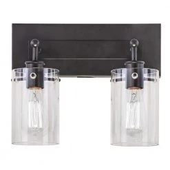 Regan 12.75 in. 2-Light Espresso Bronze Bath Vanity Light with Clear Glass Shades by Hampton Bay 17 Regan 12.75 in. 2-Light Espresso Bronze Bath Vanity Light with Clear Glass Shades by Hampton Bay -Hampton Bay Sales espresso bronze hampton bay vanity lighting ds19071 44 1000