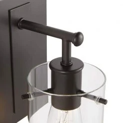 Regan 4.5 in. 1-Light Espresso Bronze Bathroom Vanity Light with Clear Glass Shade by Hampton Bay 13 Regan 4.5 in. 1-Light Espresso Bronze Bathroom Vanity Light with Clear Glass Shade by Hampton Bay -Hampton Bay Sales espresso bronze hampton bay vanity lighting ds19072 a0 1000