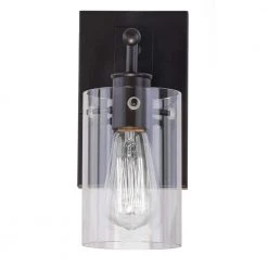Regan 4.5 in. 1-Light Espresso Bronze Bathroom Vanity Light with Clear Glass Shade by Hampton Bay 17 Regan 4.5 in. 1-Light Espresso Bronze Bathroom Vanity Light with Clear Glass Shade by Hampton Bay -Hampton Bay Sales espresso bronze hampton bay vanity lighting ds19072 c3 1000