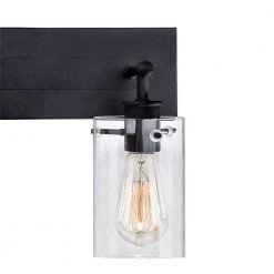 Regan 21 in. 3-Light Espresso Bronze Bathroom Vanity Light with Clear Glass Shades by Hampton Bay -Hampton Bay Sales espresso bronze hampton bay vanity lighting ds19267 66 1000