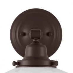 Belvedere Park 5.16 in. 1-Light Espresso Bronze Indoor Wall Farmhouse Sconce with Frosted Opal Glass by Hampton Bay 12 Belvedere Park 5.16 in. 1-Light Espresso Bronze Indoor Wall Farmhouse Sconce with Frosted Opal Glass by Hampton Bay -Hampton Bay Sales espresso bronze hampton bay wall sconces kfn1301ax 01 br 1d 1000