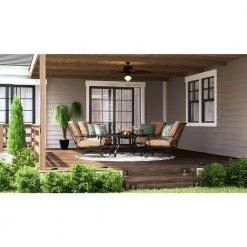 Nassau 52 in. Indoor/Outdoor LED Gilded Iron Wet Rated Ceiling Fan with Light Kit and 5 Weather Resistant Blades by Hampton Bay -Hampton Bay Sales gilded iron hampton bay ceiling fans with lights 58020 e1 1000