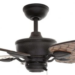 Largo 48 in. Indoor/Outdoor Gilded Iron Wet Rated Downrod Ceiling Fan with Reversible Motor by Hampton Bay 11 Largo 48 in. Indoor/Outdoor Gilded Iron Wet Rated Downrod Ceiling Fan with Reversible Motor by Hampton Bay -Hampton Bay Sales gilded iron hampton bay ceiling fans without lights 91884 40 1000
