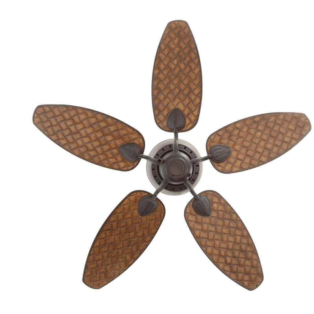 Largo 48 in. Indoor/Outdoor Gilded Iron Wet Rated Downrod Ceiling Fan with Reversible Motor by Hampton Bay 8 Largo 48 in. Indoor/Outdoor Gilded Iron Wet Rated Downrod Ceiling Fan with Reversible Motor by Hampton Bay - Image 8
