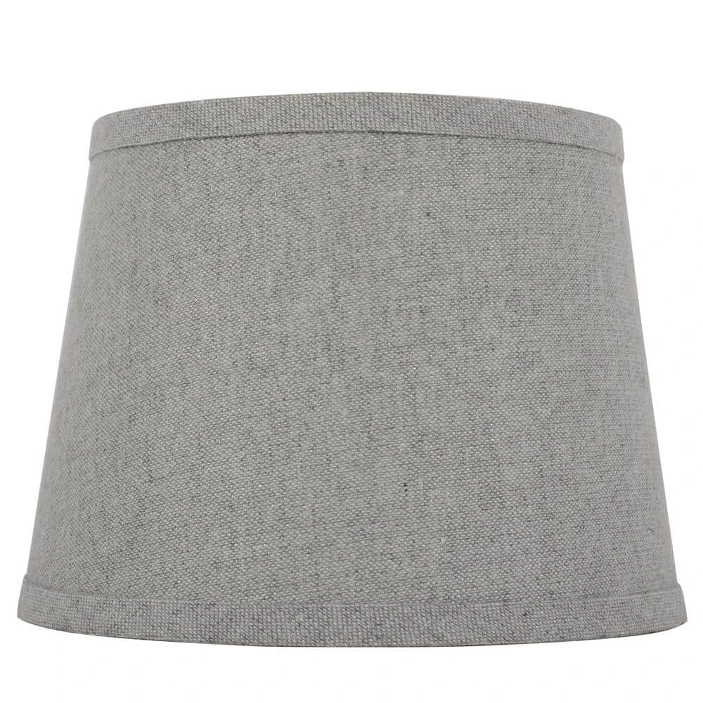 Mix and Match 10 in. Dia x 7.5 in. H Gray with Silver Sparkle Round Accent Lamp Shade by Hampton Bay 1 Mix and Match 10 in. Dia x 7.5 in. H Gray with Silver Sparkle Round Accent Lamp Shade by Hampton Bay