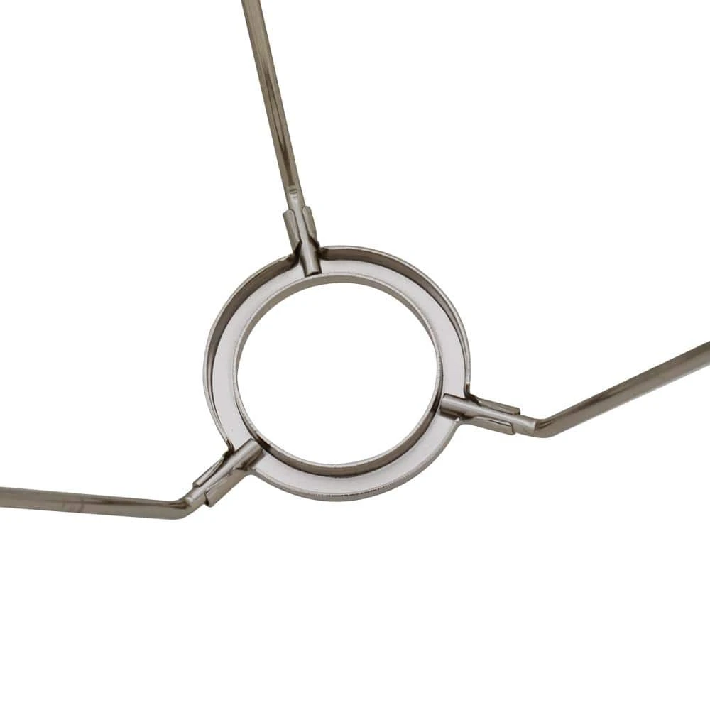 Mix and Match 10 in. Dia x 7.5 in. H Gray with Silver Sparkle Round Accent Lamp Shade by Hampton Bay 3 Mix and Match 10 in. Dia x 7.5 in. H Gray with Silver Sparkle Round Accent Lamp Shade by Hampton Bay - Image 3