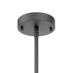 Richland 1-Light Grey Wood Finish Shaded Mini-Pendant with Clear Seedy Glass by Hampton Bay -Hampton Bay Sales gray wood hampton bay pendant lights ksf8901ax 01 1f 1000