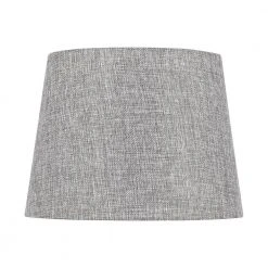 Mix and Match 10 in. x 7.5 in. Grey Hardback Accent Lamp Shade by Hampton Bay