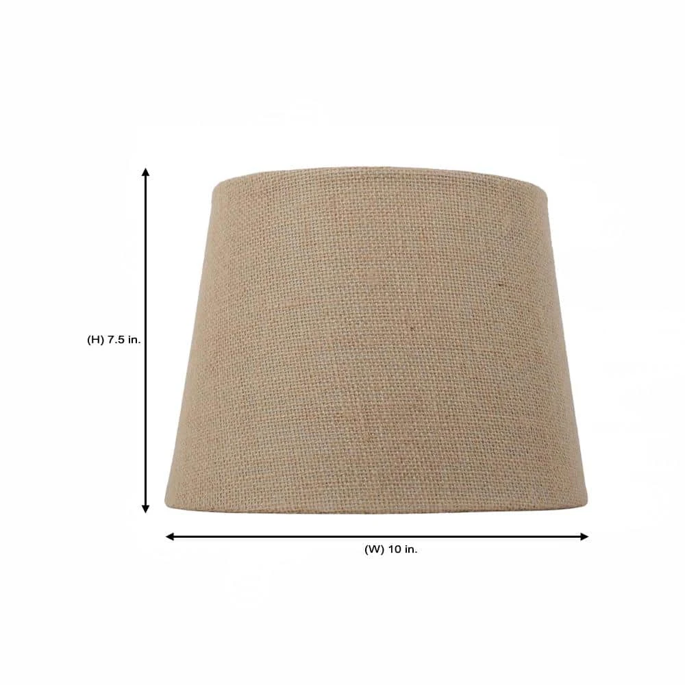 Mix and Match 10 in. x 7.5 in. Grey Hardback Accent Lamp Shade by Hampton Bay 2 Mix and Match 10 in. x 7.5 in. Grey Hardback Accent Lamp Shade by Hampton Bay - Image 2