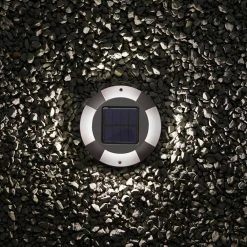 Solar Gray Outdoor Integrated LED Landscape Ground Path Disk Lights 8 Lumens (4-Pack) by Hampton Bay 5 Solar Gray Outdoor Integrated LED Landscape Ground Path Disk Lights 8 Lumens (4-Pack) by Hampton Bay -Hampton Bay Sales gunmetal hampton bay path lights 10608 8 4gm 40 1000