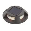 Solar Gray Outdoor Integrated LED Landscape Ground Path Disk Lights 8 Lumens (4-Pack) by Hampton Bay