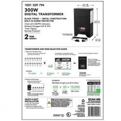 Low-Voltage 300-Watt Landscape Transformer by Hampton Bay -Hampton Bay Sales hampton bay outdoor lighting accessories diy 300ps 44 1000