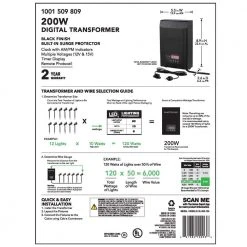 Low-Voltage 200-Watt Landscape Transformer by Hampton Bay -Hampton Bay Sales hampton bay outdoor lighting accessories sl 200 12a fa 1000
