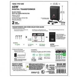 Low-Voltage 60-Watt Landscape Transformer by Hampton Bay -Hampton Bay Sales hampton bay outdoor lighting accessories sl 60 12 sv 44 1000