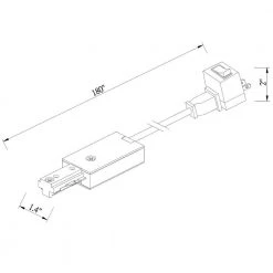 1200-Watt White Live End Linear Track Power Feed with 15 ft. Cord, Plug and Switch by Hampton Bay -Hampton Bay Sales hampton bay track lighting parts 804919 d4 1000
