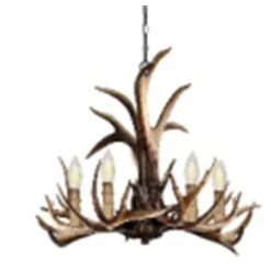 Deer Lake 20 in. 5-Light Handmade Finish No Shade Antler Chandelier by Hampton Bay -Hampton Bay Sales handmade finish hampton bay chandeliers rsl01218 7 2 4f 1000
