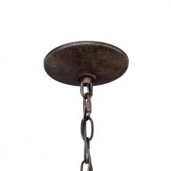 Spruce Lodge 5-Light Handmade Finish Pinecone Chandelier with Cear Seeded Glass Shade by Hampton Bay -Hampton Bay Sales handmade finish with clear seeded glass hampton bay chandeliers rsl01218 14s 1d 1000