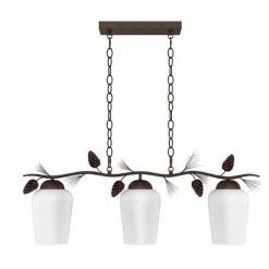 Spruce Lodge 3-Light Handmade Pinecone Chandelier/Pendant with Frosted Glass Shades by Hampton Bay 11 Spruce Lodge 3-Light Handmade Pinecone Chandelier/Pendant with Frosted Glass Shades by Hampton Bay -Hampton Bay Sales handmade finish with frosted glass hampton bay chandeliers rsc01218 10f d4 1000