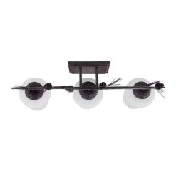 Spruce Lodge 25 in. 3-Light Handmade Pinecone Vanity Light with Frosted Glass Shade by Hampton Bay -Hampton Bay Sales handmade finish with frosted glass hampton bay vanity lighting rsv01218 11f 1d 1000