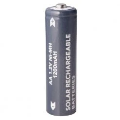 Nickel-Metal Hydride 1200mAh Solar Rechargeable AA Batteries (4-Pack) by Hampton Bay -Hampton Bay Sales light blue green hampton bay outdoor lighting accessories 79912 4f 1000