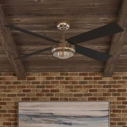 Kemper II 52 in. Indoor Liquid Nickel Ceiling Fan with Remote Control by Hampton Bay -Hampton Bay Sales liquid nickel hampton bay ceiling fans without lights al663a ln 40 1000