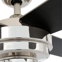 Kemper II 52 in. Indoor Liquid Nickel Ceiling Fan with Remote Control by Hampton Bay -Hampton Bay Sales liquid nickel hampton bay ceiling fans without lights al663a ln c3 1000