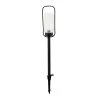 Caldwell Low Voltage Matte Black Finish LED Path Light with Clear Seedy Glass by Hampton Bay