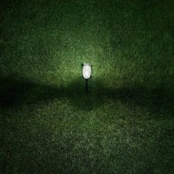 Caldwell Low Voltage Matte Black Finish LED Path Light with Clear Seedy Glass by Hampton Bay -Hampton Bay Sales matt black hampton bay path lights kqb1501lx 02 a0 1000