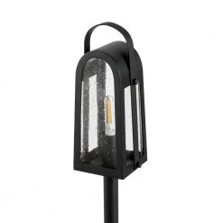 McIntosh Low Voltage Matte Black Finish LED Path Light with Clear Seedy Glass by Hampton Bay 8 McIntosh Low Voltage Matte Black Finish LED Path Light with Clear Seedy Glass by Hampton Bay -Hampton Bay Sales matt black hampton bay path lights kqf1501lx 01 a0 1000