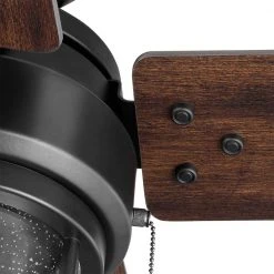 Cedar Lake 44 in. Indoor/Outdoor LED Matte Black Damp Rated Ceiling Fan with Light Kit, Downrod and 4 Reversible Blades by Hampton Bay 23 Cedar Lake 44 in. Indoor/Outdoor LED Matte Black Damp Rated Ceiling Fan with Light Kit, Downrod and 4 Reversible Blades by Hampton Bay -Hampton Bay Sales matte black hampton bay ceiling fans with lights 52109 1f 1000