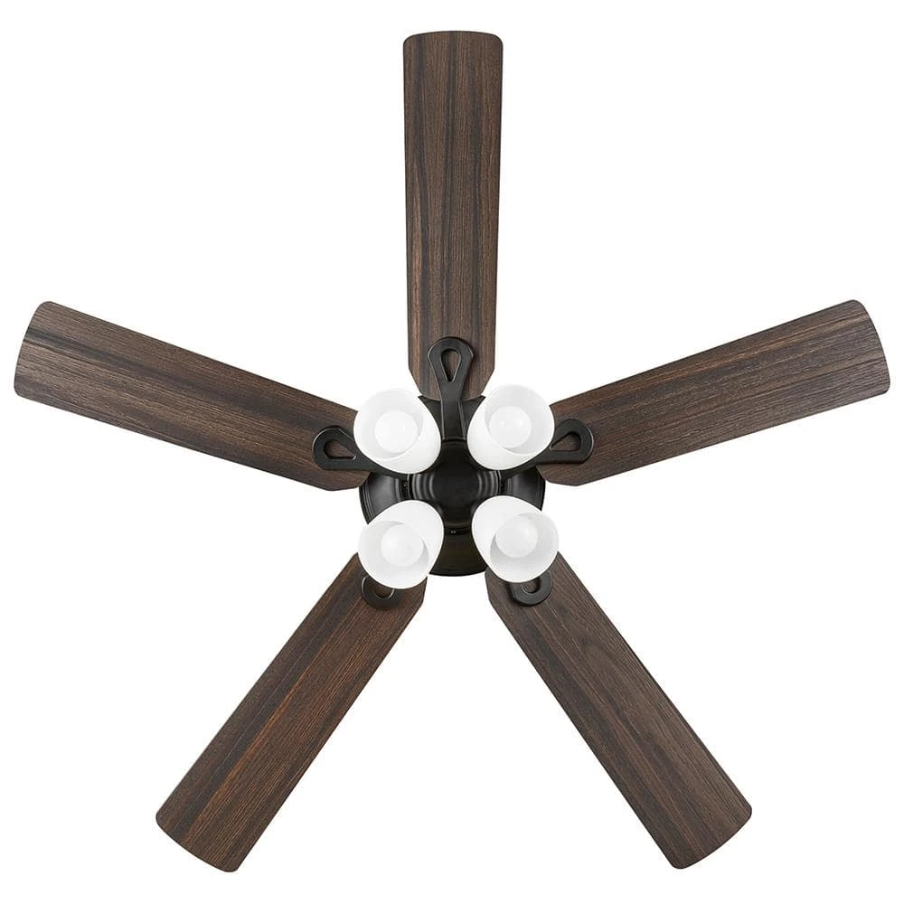 52 in. Burgess Matte Black Indoor LED Smart Hubspace Ceiling Fan with Light Kit and Remote Control by Hampton Bay 2 52 in. Burgess Matte Black Indoor LED Smart Hubspace Ceiling Fan with Light Kit and Remote Control by Hampton Bay - Image 2