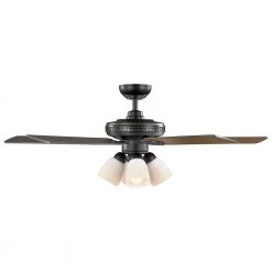 52 in. Burgess Matte Black Indoor LED Smart Hubspace Ceiling Fan with Light Kit and Remote Control by Hampton Bay 16 52 in. Burgess Matte Black Indoor LED Smart Hubspace Ceiling Fan with Light Kit and Remote Control by Hampton Bay -Hampton Bay Sales matte black hampton bay ceiling fans with lights 56058 1f 1000