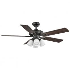52 in. Burgess Matte Black Indoor LED Smart Hubspace Ceiling Fan with Light Kit and Remote Control by Hampton Bay 13 52 in. Burgess Matte Black Indoor LED Smart Hubspace Ceiling Fan with Light Kit and Remote Control by Hampton Bay -Hampton Bay Sales matte black hampton bay ceiling fans with lights 56058 66 1000