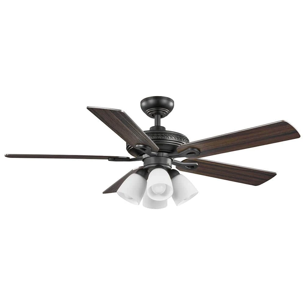 52 in. Burgess Matte Black Indoor LED Smart Hubspace Ceiling Fan with Light Kit and Remote Control by Hampton Bay 3 52 in. Burgess Matte Black Indoor LED Smart Hubspace Ceiling Fan with Light Kit and Remote Control by Hampton Bay - Image 3