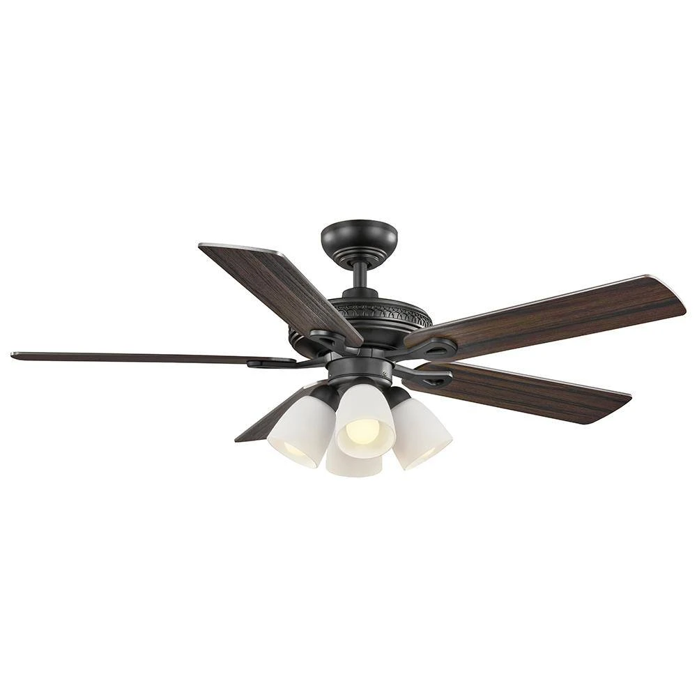 52 in. Burgess Matte Black Indoor LED Smart Hubspace Ceiling Fan with Light Kit and Remote Control by Hampton Bay 9 52 in. Burgess Matte Black Indoor LED Smart Hubspace Ceiling Fan with Light Kit and Remote Control by Hampton Bay - Image 9