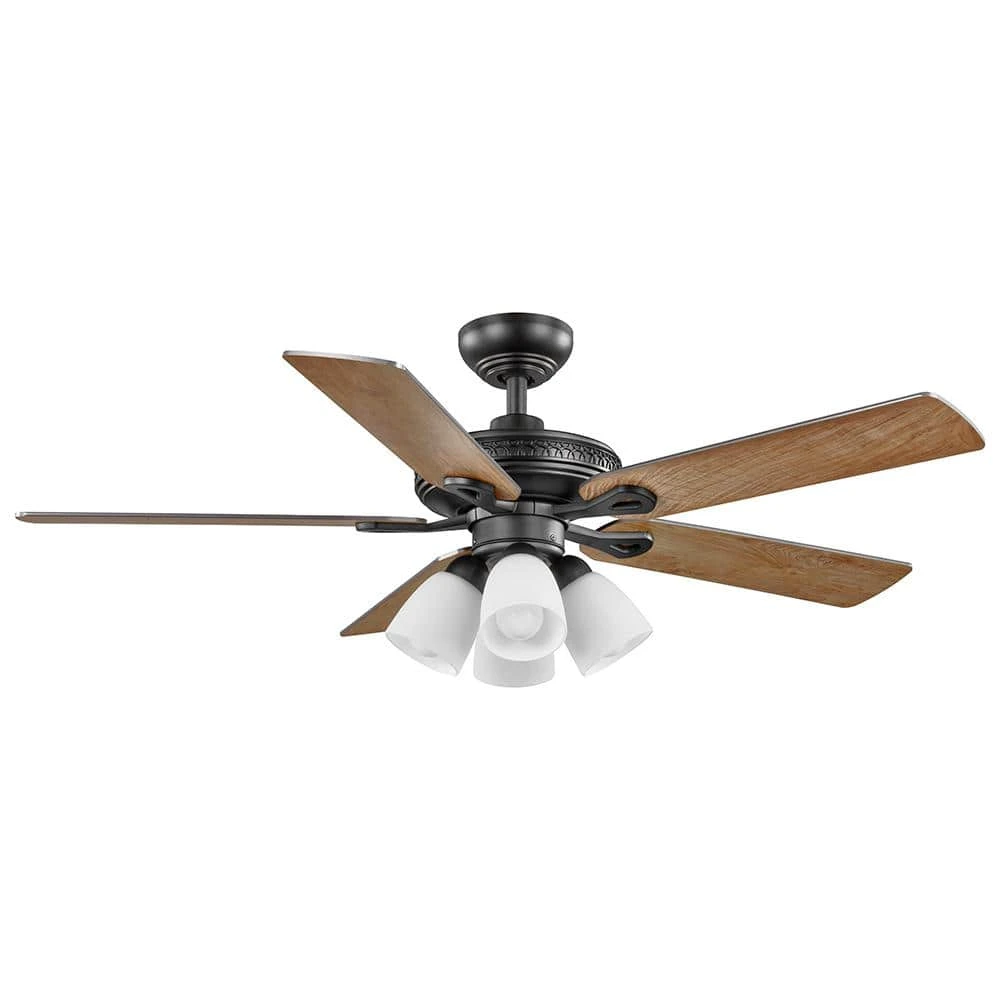52 in. Burgess Matte Black Indoor LED Smart Hubspace Ceiling Fan with Light Kit and Remote Control by Hampton Bay 10 52 in. Burgess Matte Black Indoor LED Smart Hubspace Ceiling Fan with Light Kit and Remote Control by Hampton Bay - Image 10