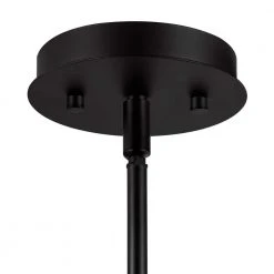 Tallulah 3-Light Black Dining Room Chandelier, Linear Kitchen Island Pendant Light by Hampton Bay -Hampton Bay Sales matte black hampton bay chandeliers 65246 1d 1000