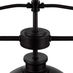 Tallulah 3-Light Black Dining Room Chandelier, Linear Kitchen Island Pendant Light by Hampton Bay -Hampton Bay Sales matte black hampton bay chandeliers 65246 a0 1000