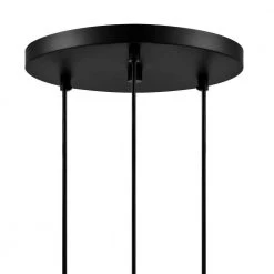 Regan 3-Light Matte Black Pendant Hanging Light with Clear Glass Shades, Industrial Kitchen Pendant Lighting by Hampton Bay -Hampton Bay Sales matte black hampton bay chandeliers hd4969c3 1d 1000