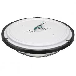 15 in. Matte Black Selectable LED Flush Mount Metal Design Hospitality Ceiling Light 1200 Lumens Color Changing by Hampton Bay -Hampton Bay Sales matte black hampton bay flush mount lights 56564101 66 1000