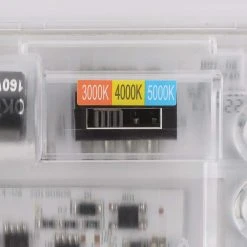 15 in. Matte Black Selectable LED Flush Mount Metal Design Hospitality Ceiling Light 1200 Lumens Color Changing by Hampton Bay -Hampton Bay Sales matte black hampton bay flush mount lights 56564101 77 1000