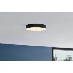 Luis 11 in. Matte Black Touch Control CCT Selectable LED Flush Mount by Hampton Bay -Hampton Bay Sales matte black hampton bay flush mount lights cad1adrtzgb25 4f 1000