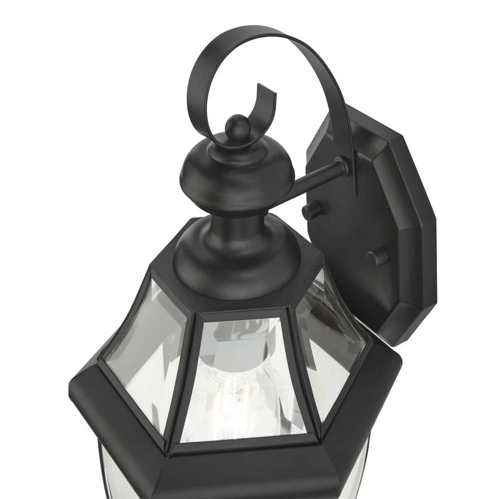 Highstone 1-Light Medium Matte Black Hardwired Outdoor Coach Light Sconce by Hampton Bay 3 Highstone 1-Light Medium Matte Black Hardwired Outdoor Coach Light Sconce by Hampton Bay - Image 3