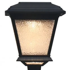 Solar 15 Lumens Black Outdoor Integrated LED Landscape Path Light (6-Pack); Weather/Water/Rust Resistant by Hampton Bay -Hampton Bay Sales matte black hampton bay path lights 84066 4f 1000